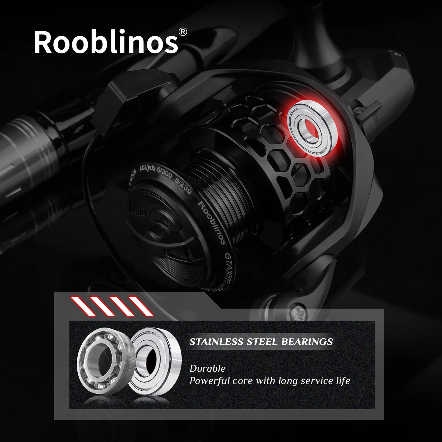Rooblinos Universal Metal Spinning Reel For Saltwater Angling