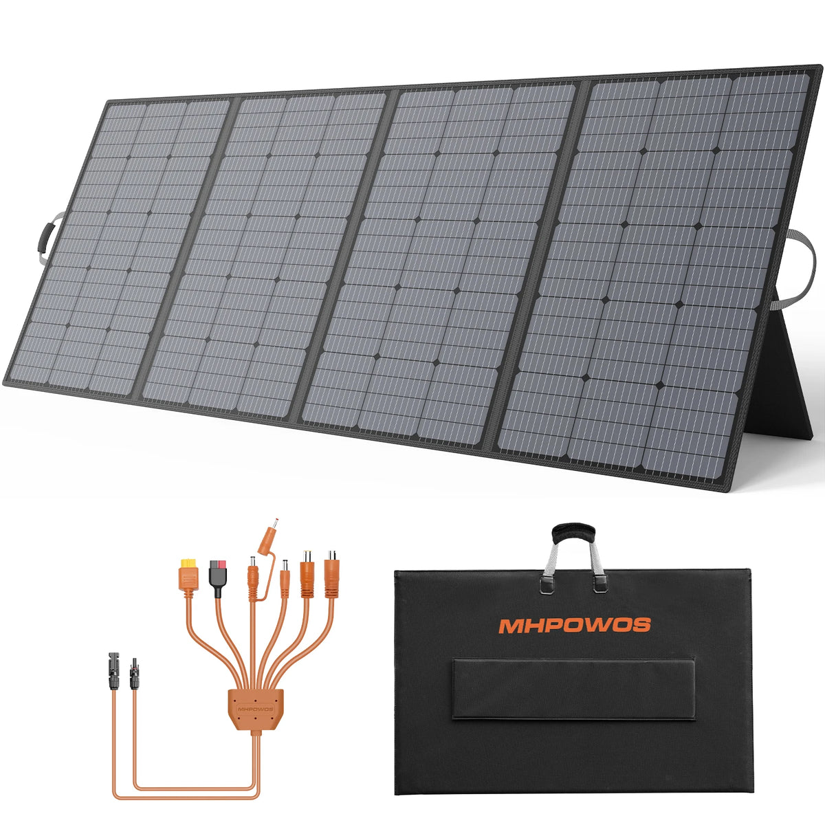 MHPOWOS Portable Foldable Solar Panel for RV and Outdoor Use