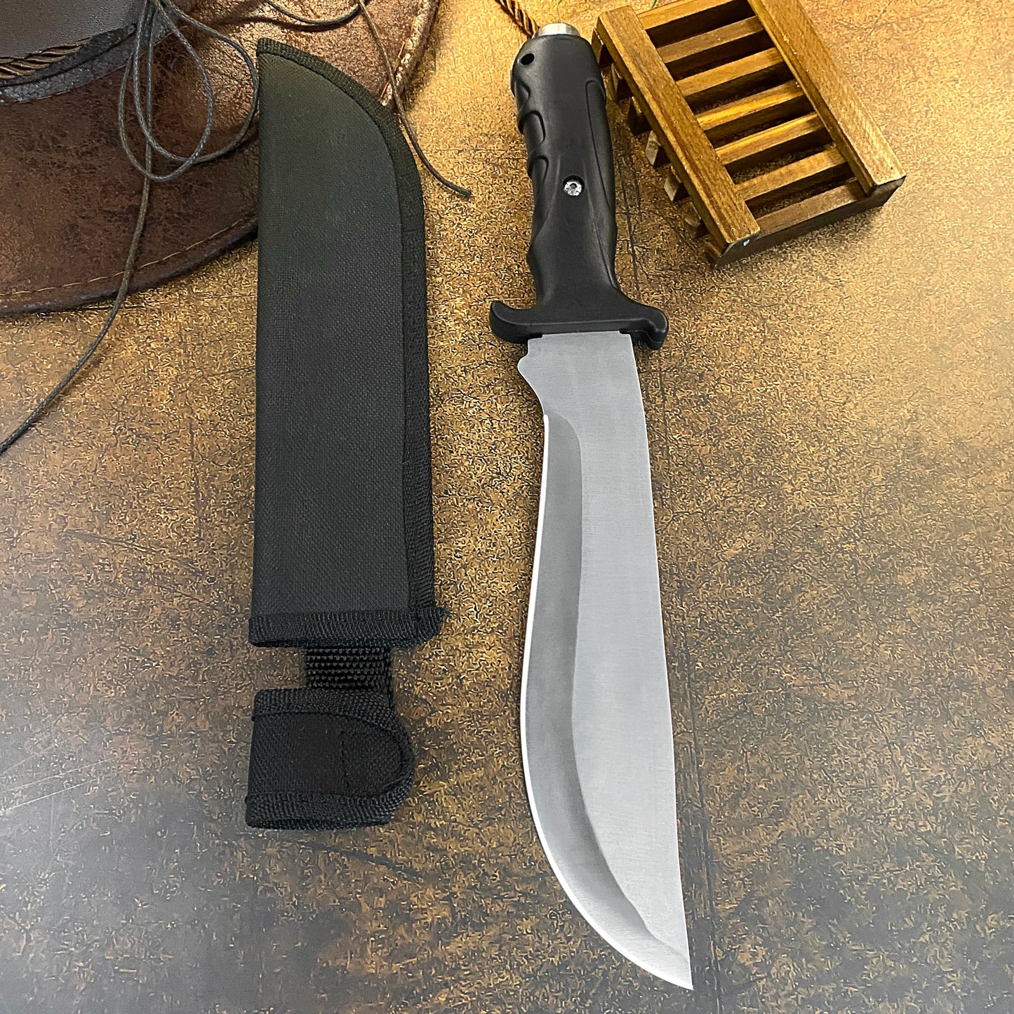 Gdekls Stainless Steel Camping Knife With Safety Guard Handle