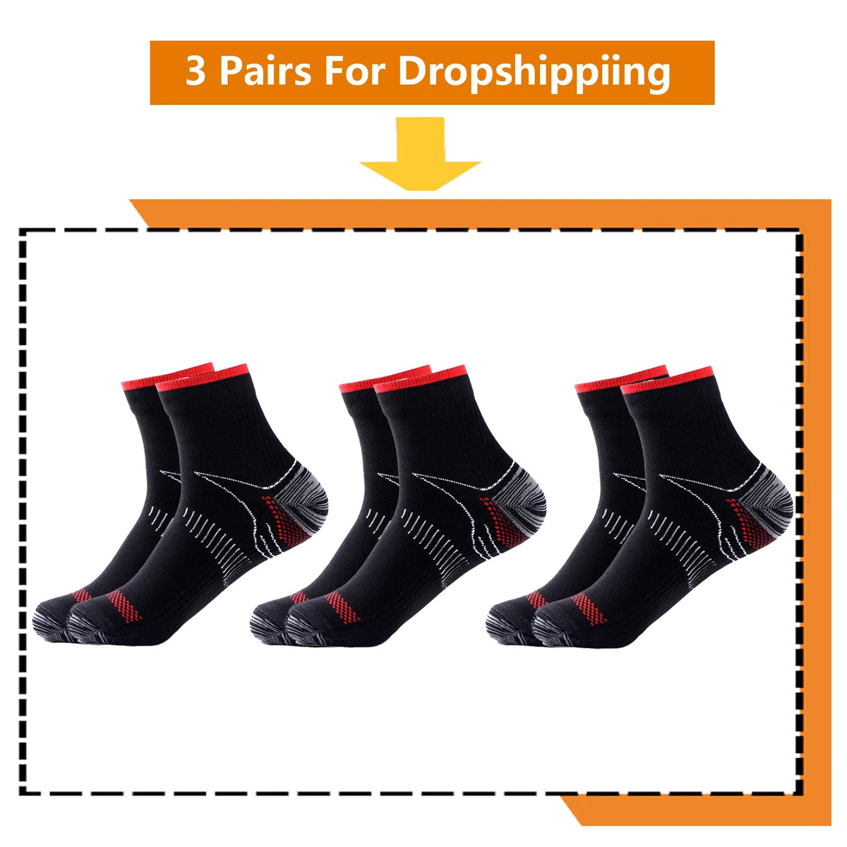 BROTHOCK Athletic Compression Socks for Medical Nursing and Sports