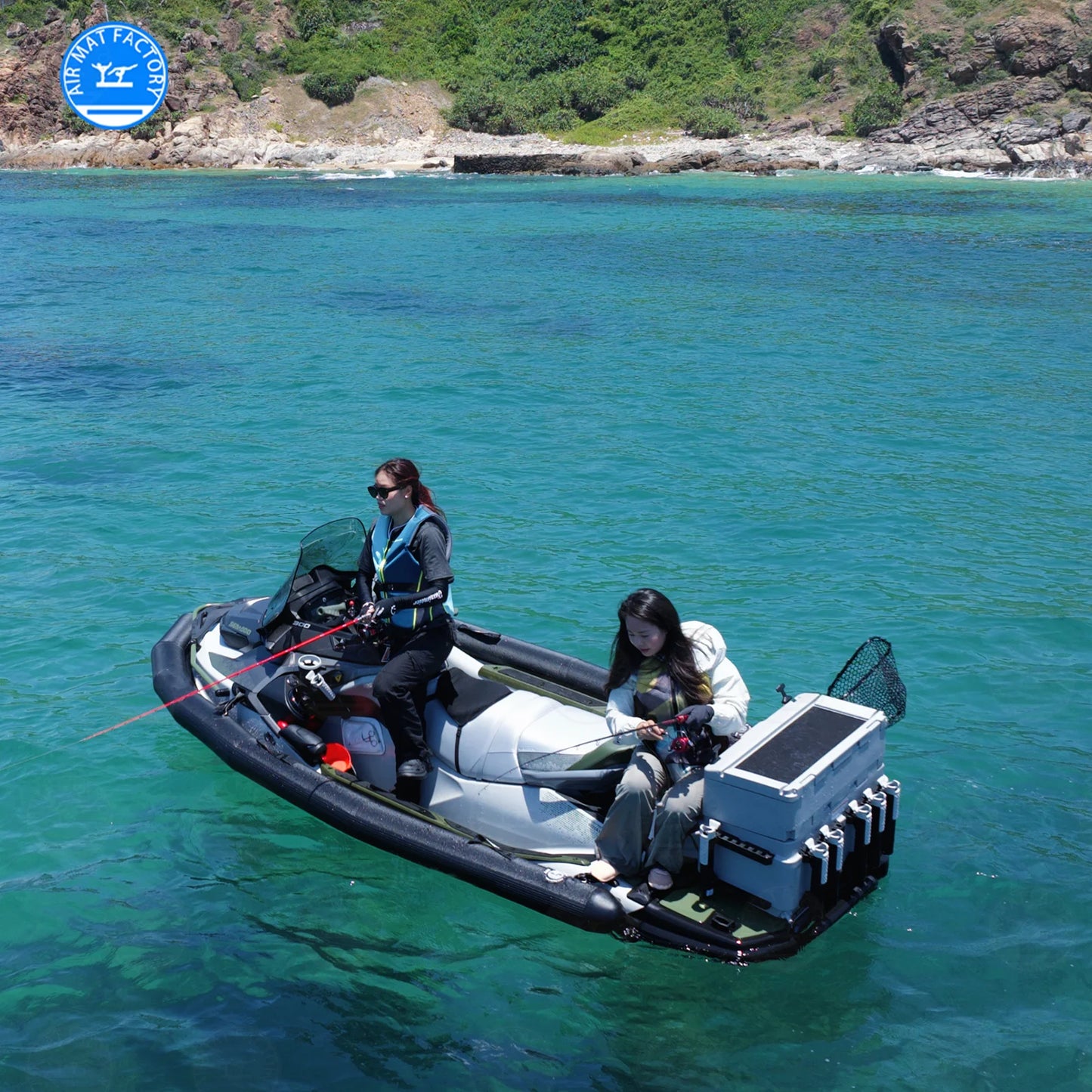 EJIA Inflatable PVC Jet Ski Safety Collar With Air Pump
