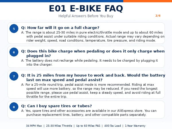 EOEOTWO E01 1000W Fat Tire Electric Bike Adults Extended Range