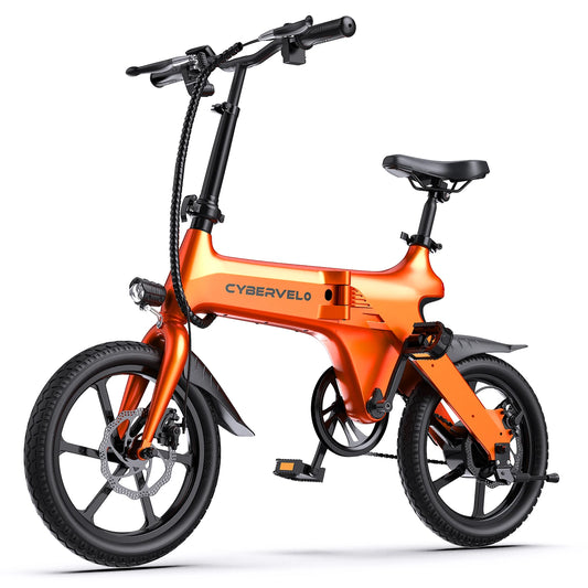 CYBERVELO EK13 500W Foldable Electric City Bike 20 MPH Commuter