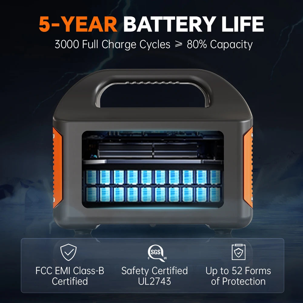 GaiaRay 500W Portable Solar Power Station For Outdoor Use