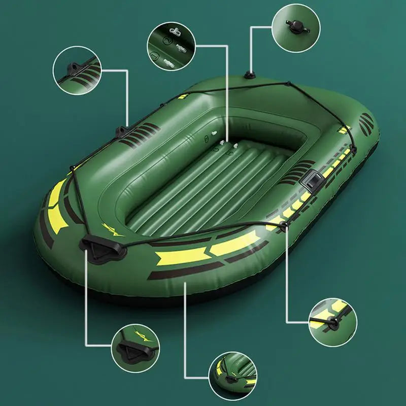 Portable Inflatable Fishing Kayak And Raft With Oars Pump