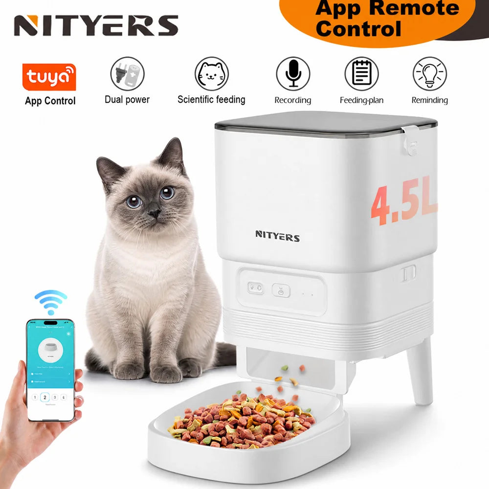Nityers Smart WiFi Automatic Pet Feeder With App Control