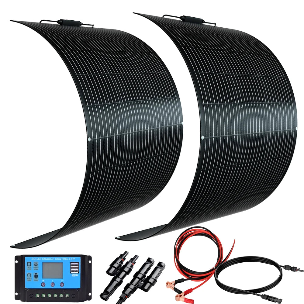 Bouglang 240W Flexible Solar Panel Kit With 20A Controller