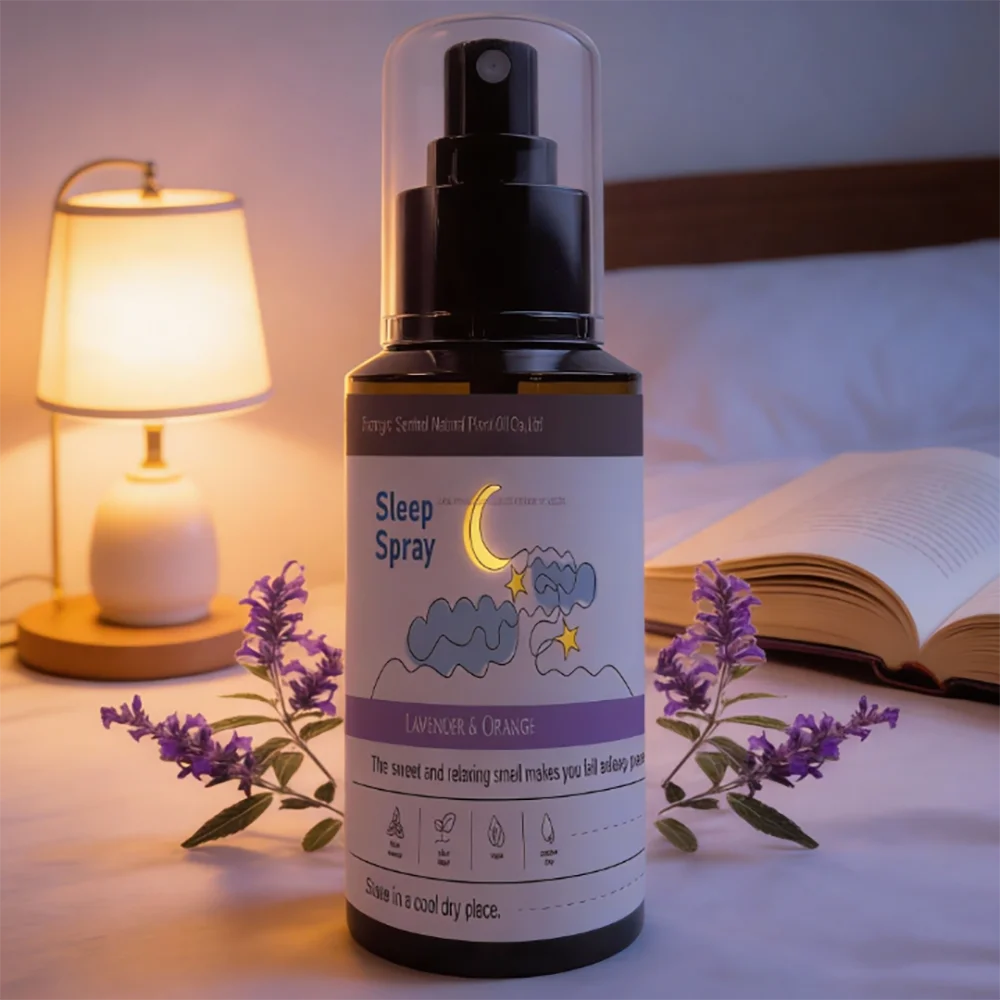 100ml Relieve Fatigue Sleep Spray Lavender Essential Oil Vanilla Gentle Freshness Care Spray Mist Sleep For Room Deep Fall Aslee