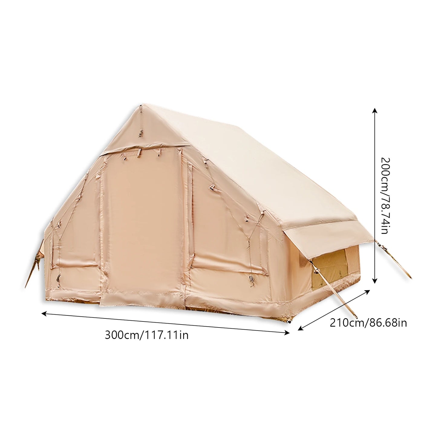 Pakicetus Inflatable Quick Setup Camping Tent 4 Season Waterproof Portable