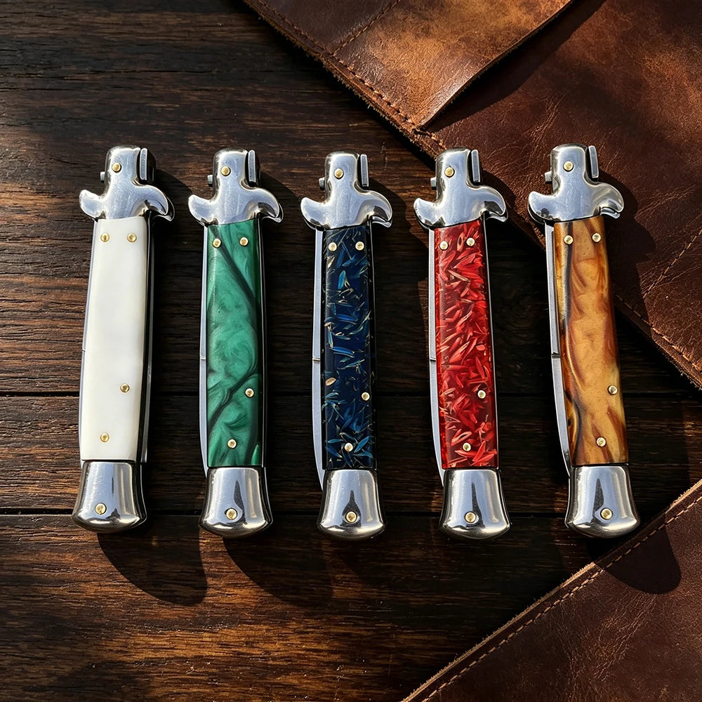 Stainless Steel Folding Pocket Knife For Camping Hiking And Fishing