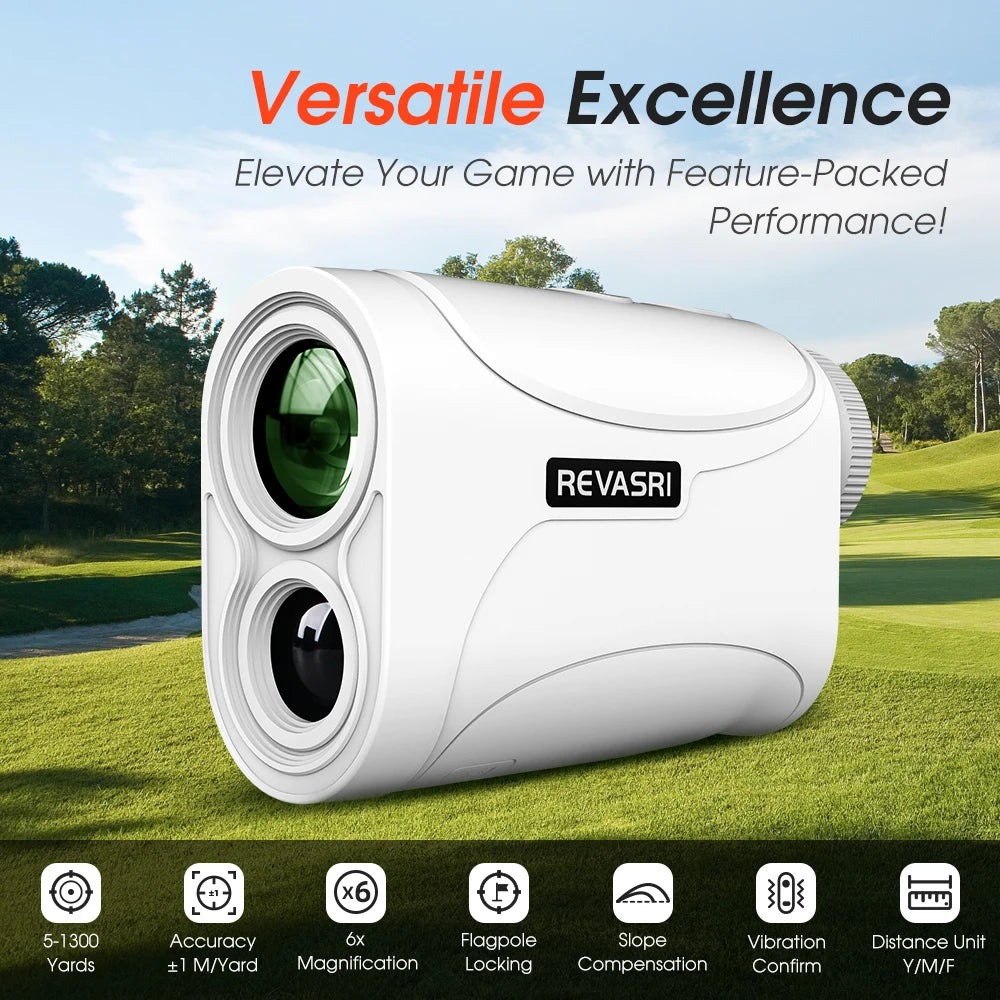 REVASRI Golf Rangefinder Flag Lock Vibration Alert And Slope Mode