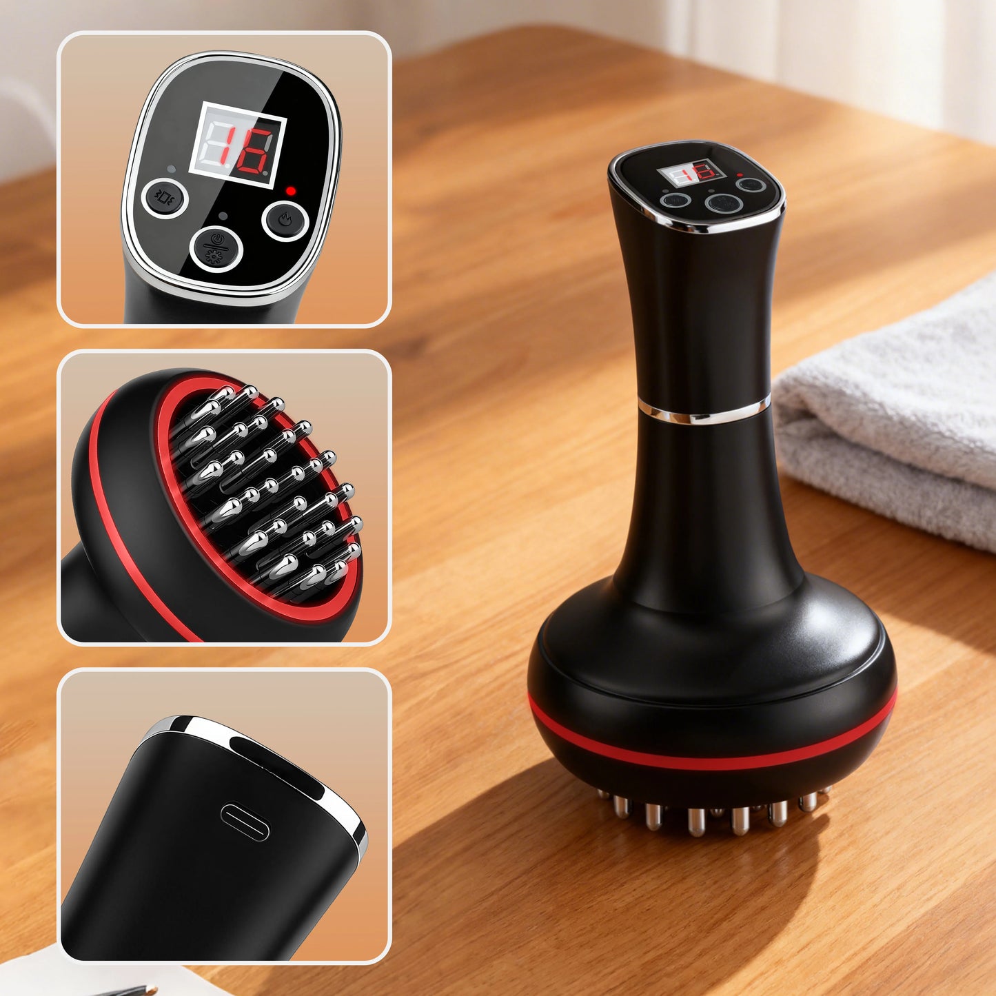 Aedwdpe Electric Meridian Brush Full Body Massage Therapy