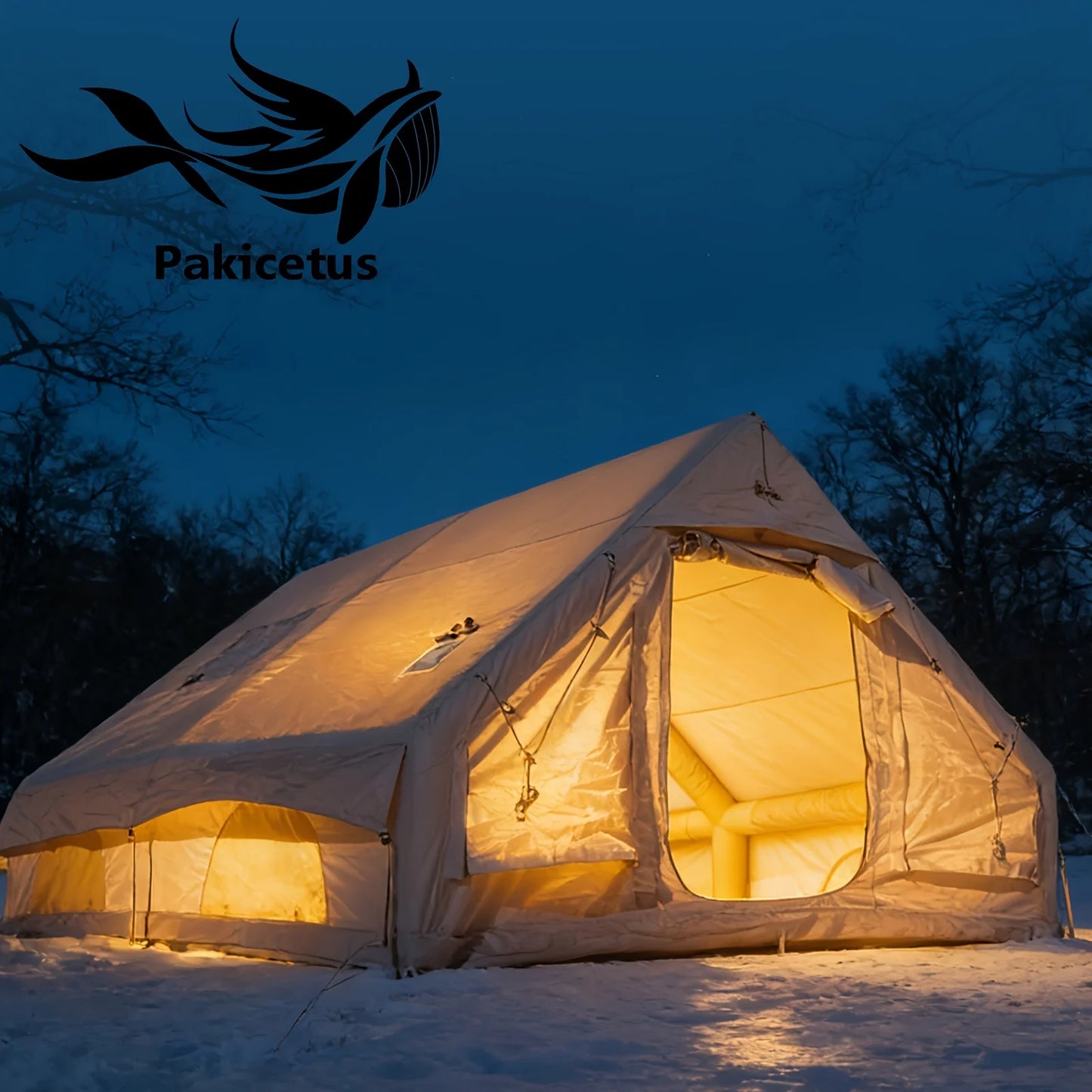 Pakicetus Inflatable Quick Setup Camping Tent 4 Season Waterproof Portable