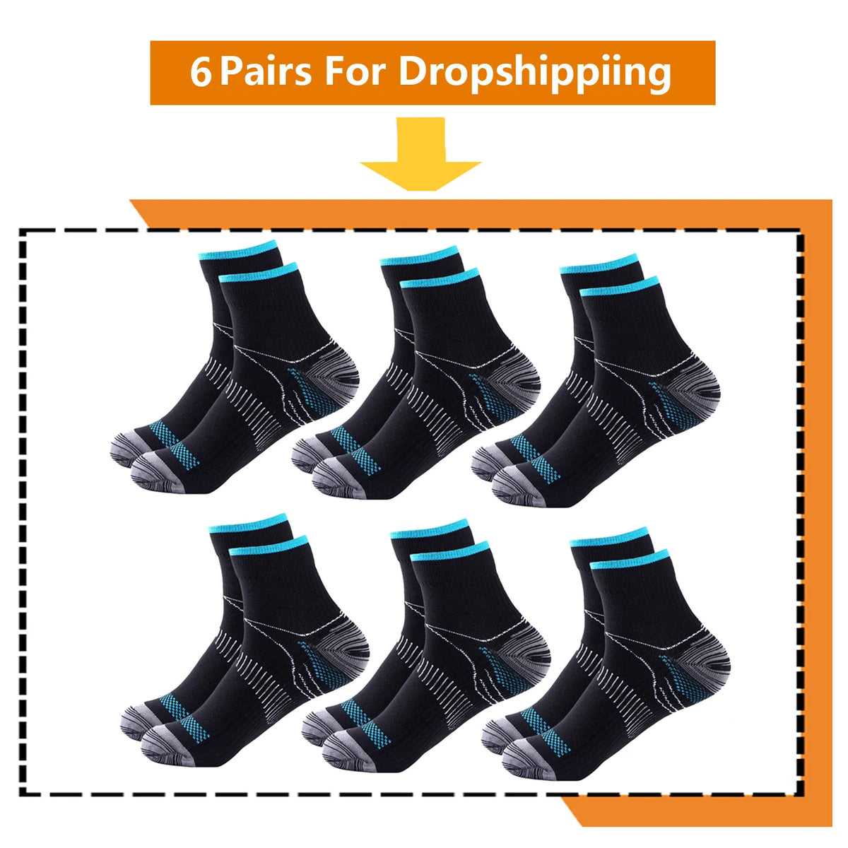 BROTHOCK Athletic Compression Socks for Medical Nursing and Sports
