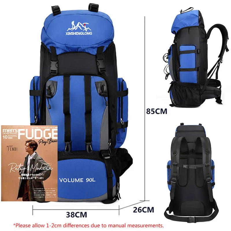Scione Waterproof Hiking Backpack Large Capacity For Trekking And Camping