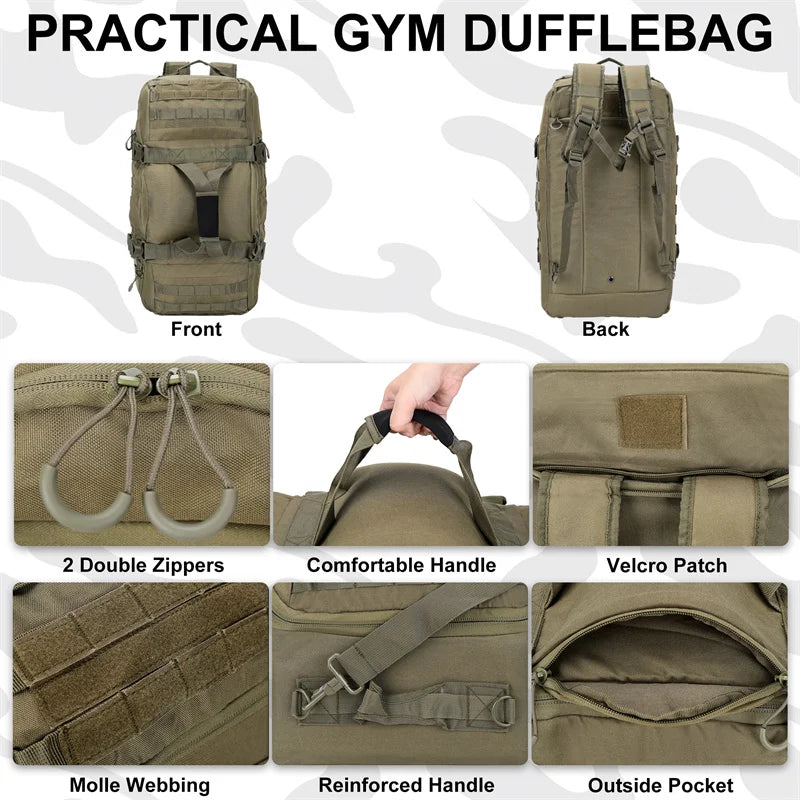LQARMY Tactical Hiking Backpack for Camping Travel and Mountaineering