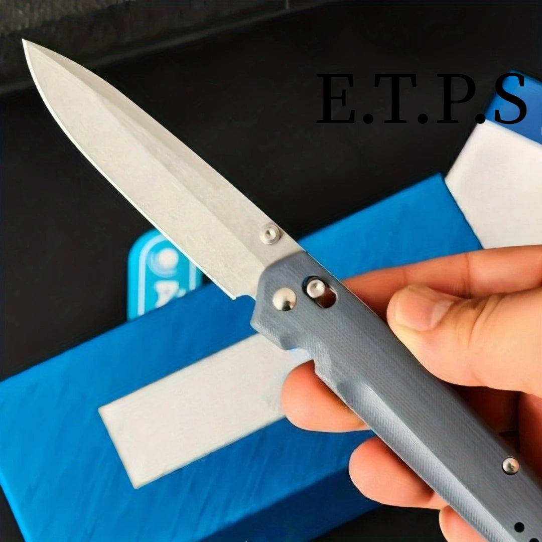 DIY M390 Steel G10 Folding Knife With Self Locking Clip