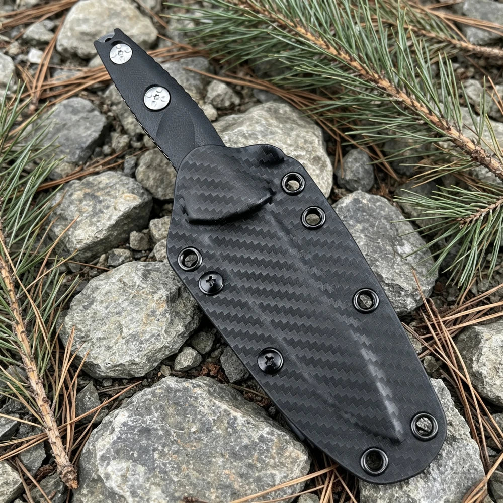 Premium 7Cr13Mov Fixed Blade Knife With G10 Handle And Sheath