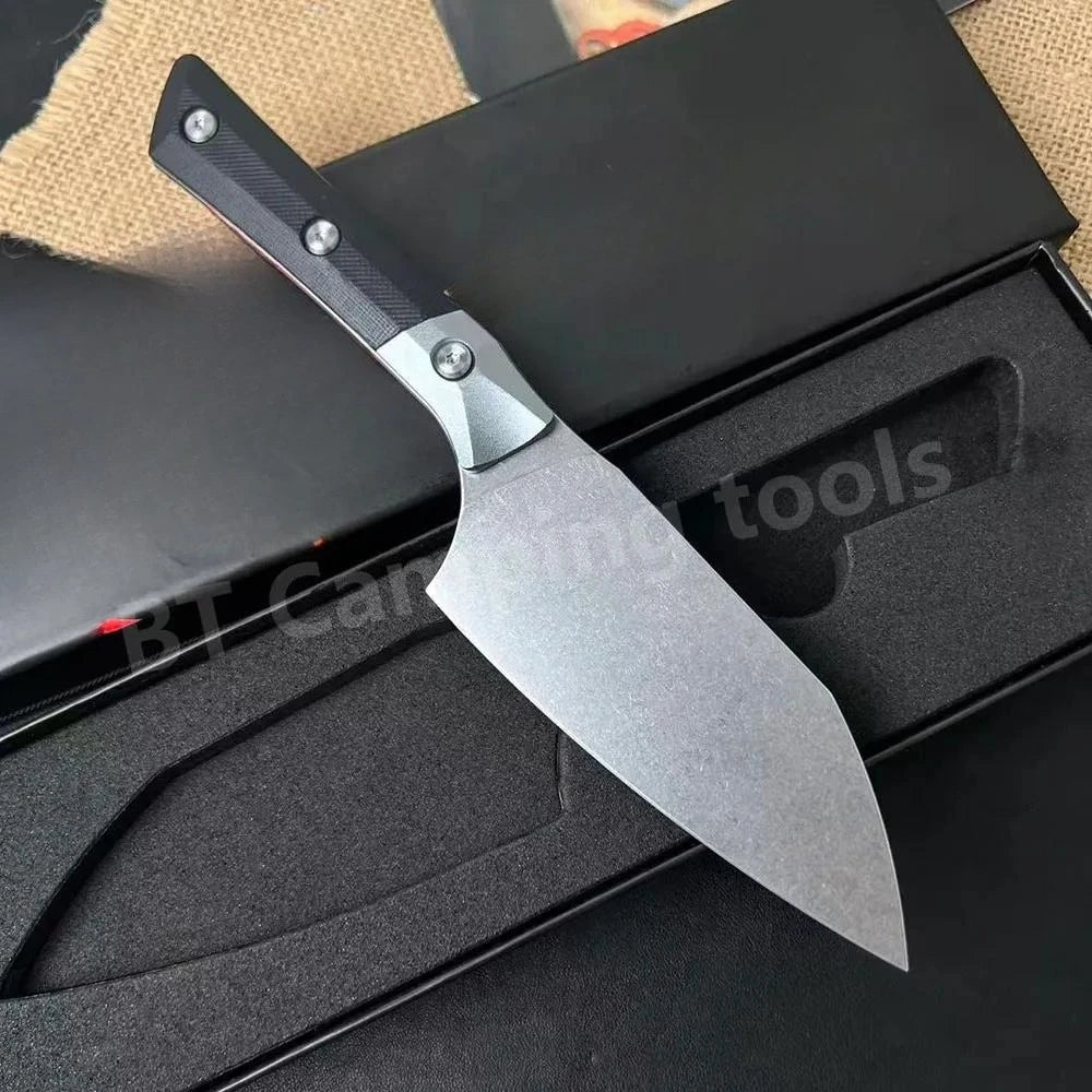 DIY D2 Steel Fixed Blade Outdoor Chef Knife For Survival