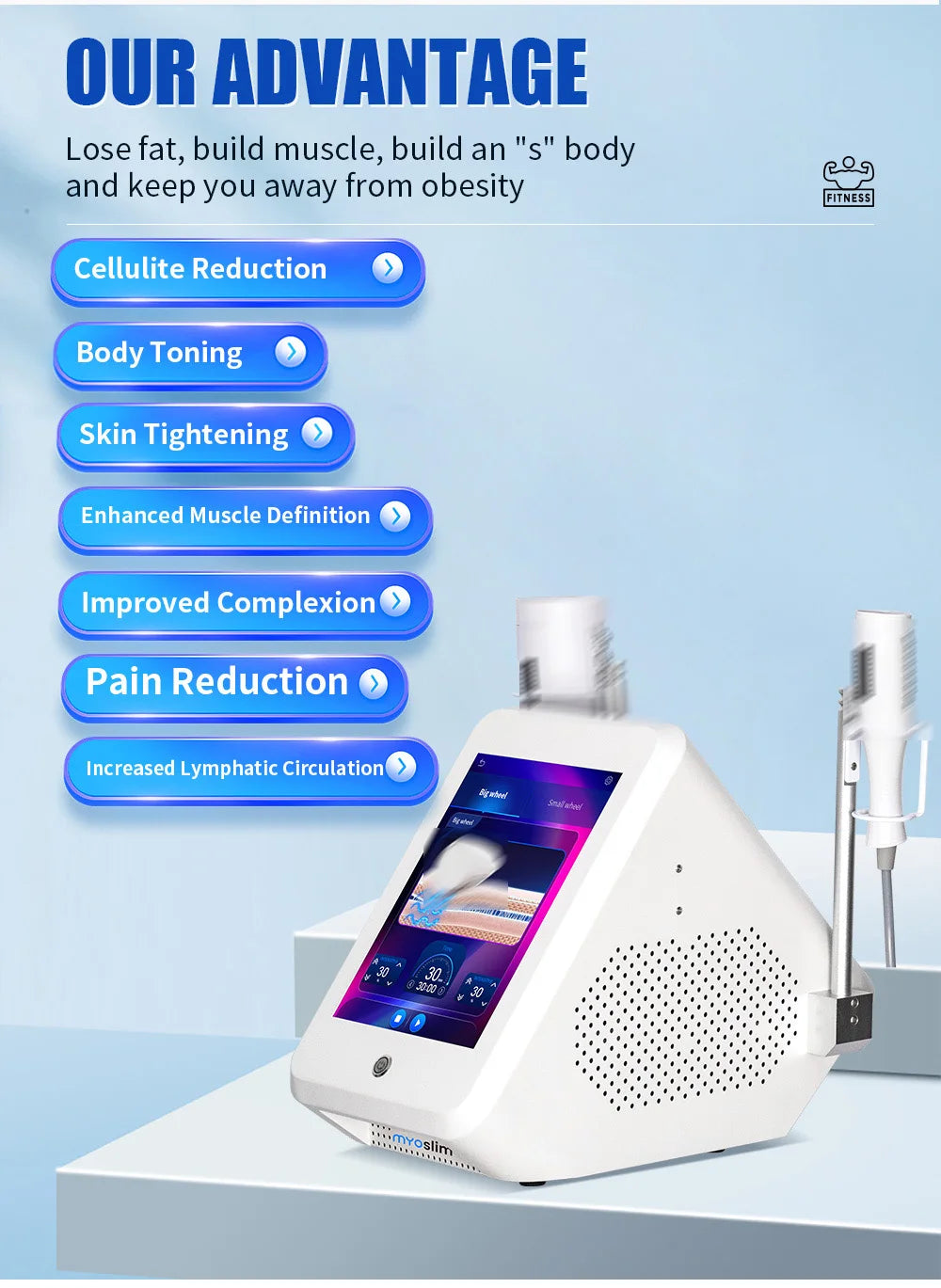 TAIXL Myoslim EMS Vacuum Inner Ball Roller For Body Slimming