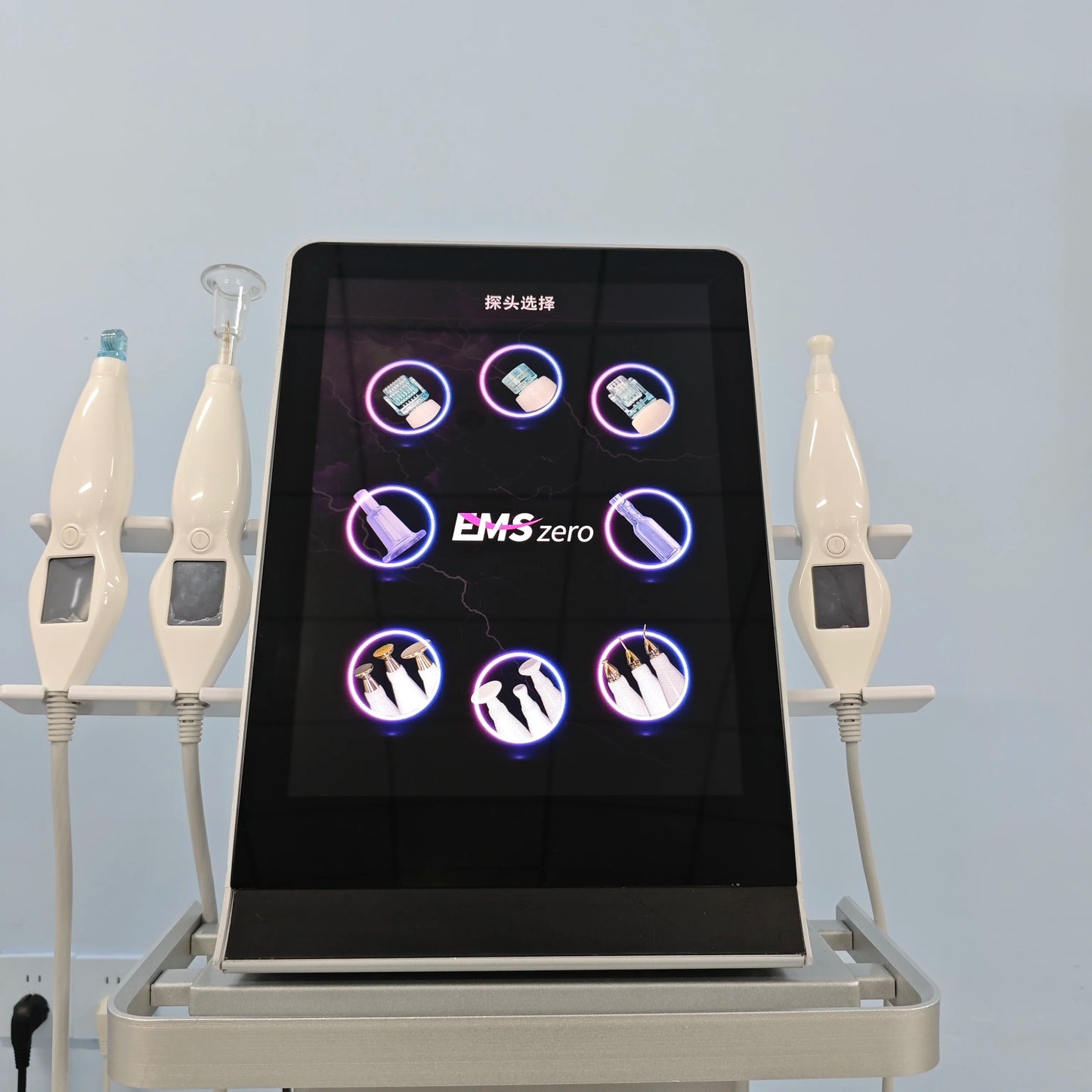 Cold Hot Plasma 8in1 Facial Machine Diamond Stamp Ozone Skin Rejuvenation Anti-Aging Acne Treatment RF Lifting Beauty Equipment