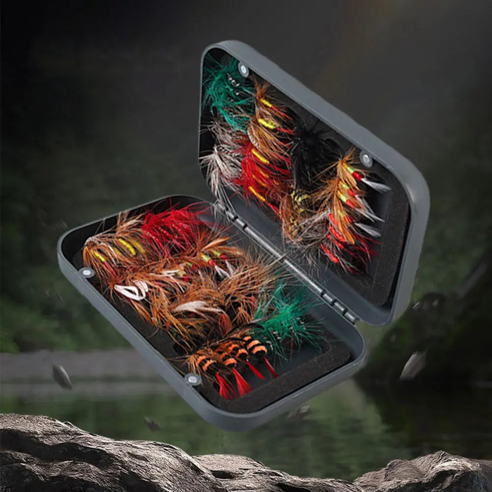 Bionic Fly Hook Set With Box For Trout Carp Fishing