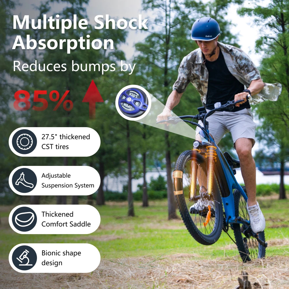 HUANCI Q5 1000W Adult Electric Bike With Aluminum Alloy Frame