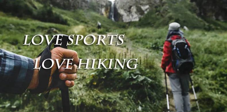OKHEALING Ultralight Carbon Fiber Trekking Poles 2 Pack