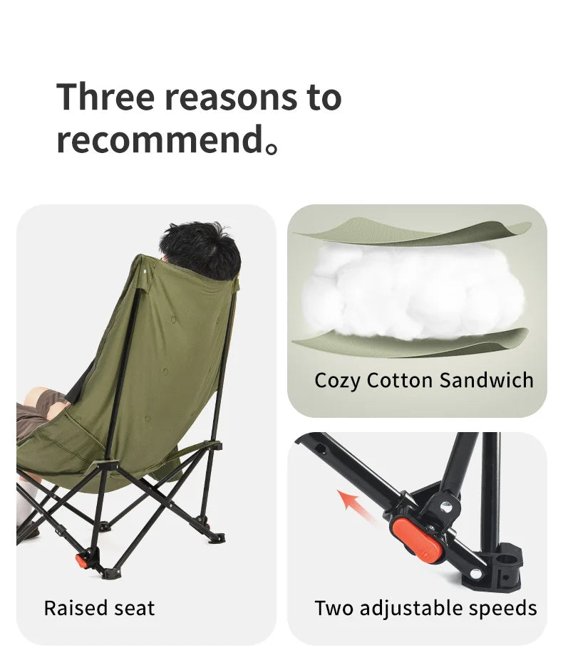 Naturehike Sea Star Recliner Moon Chair Outdoor Folding for Camping