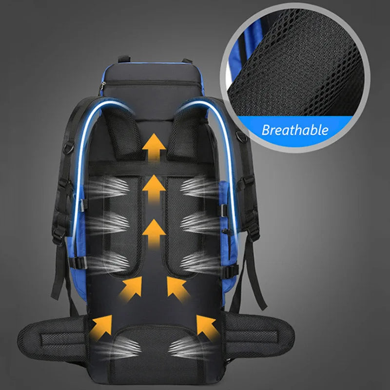 Scione Waterproof Hiking Backpack Large Capacity For Trekking And Camping