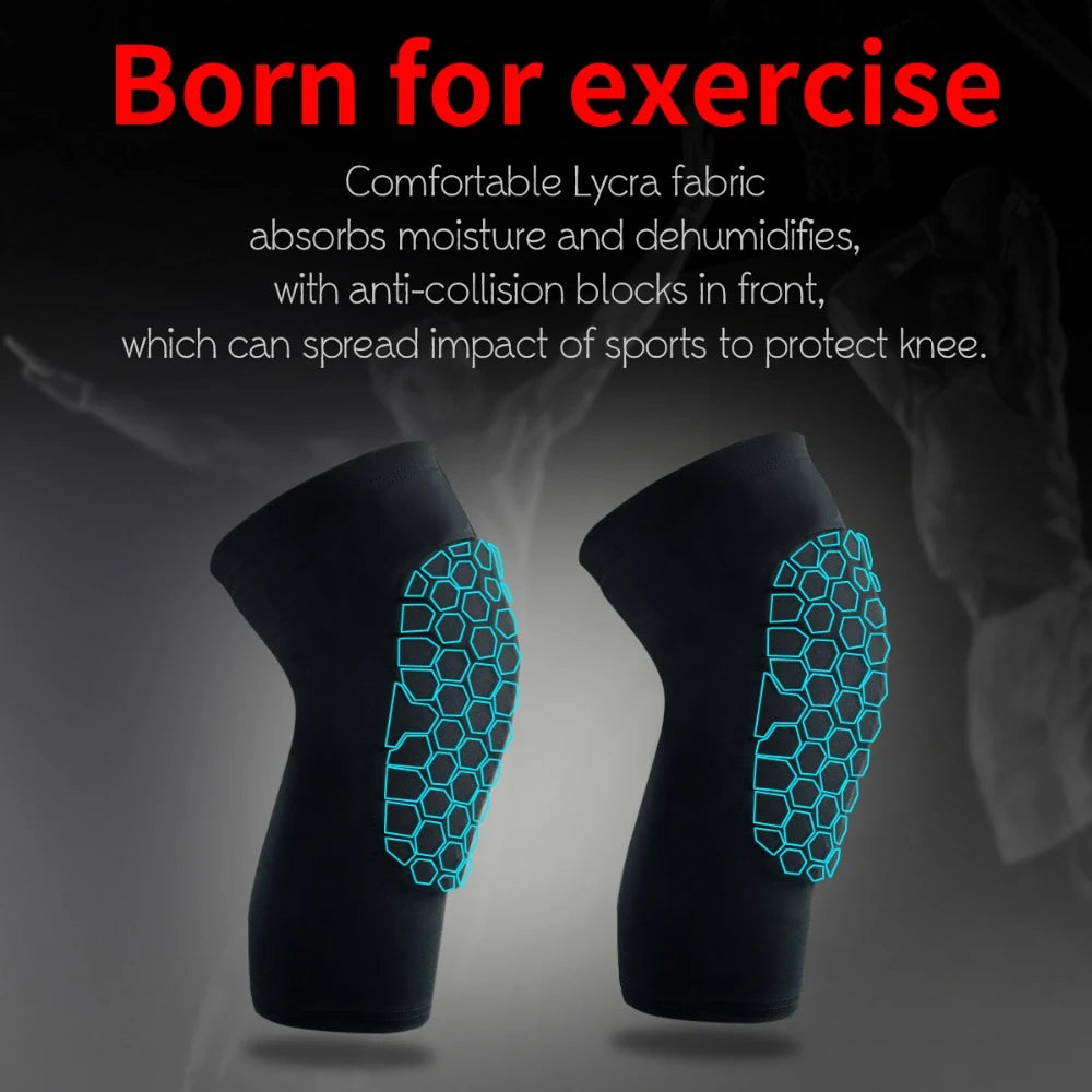 Compression Knee Pads Support Sleeve For Adults Youth Basketball Running