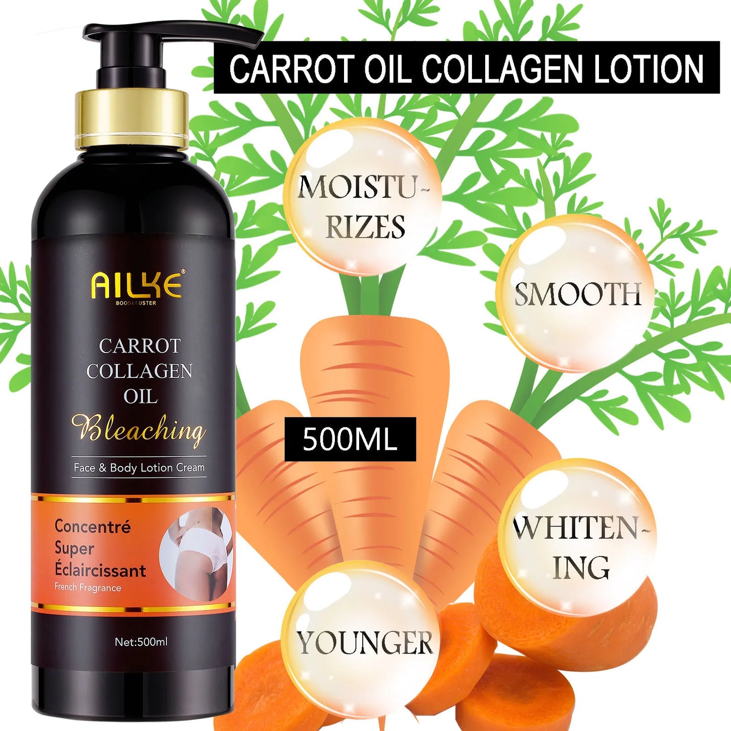 Ailke Organic Collagen Face Serum for Whitening and Moisturizing