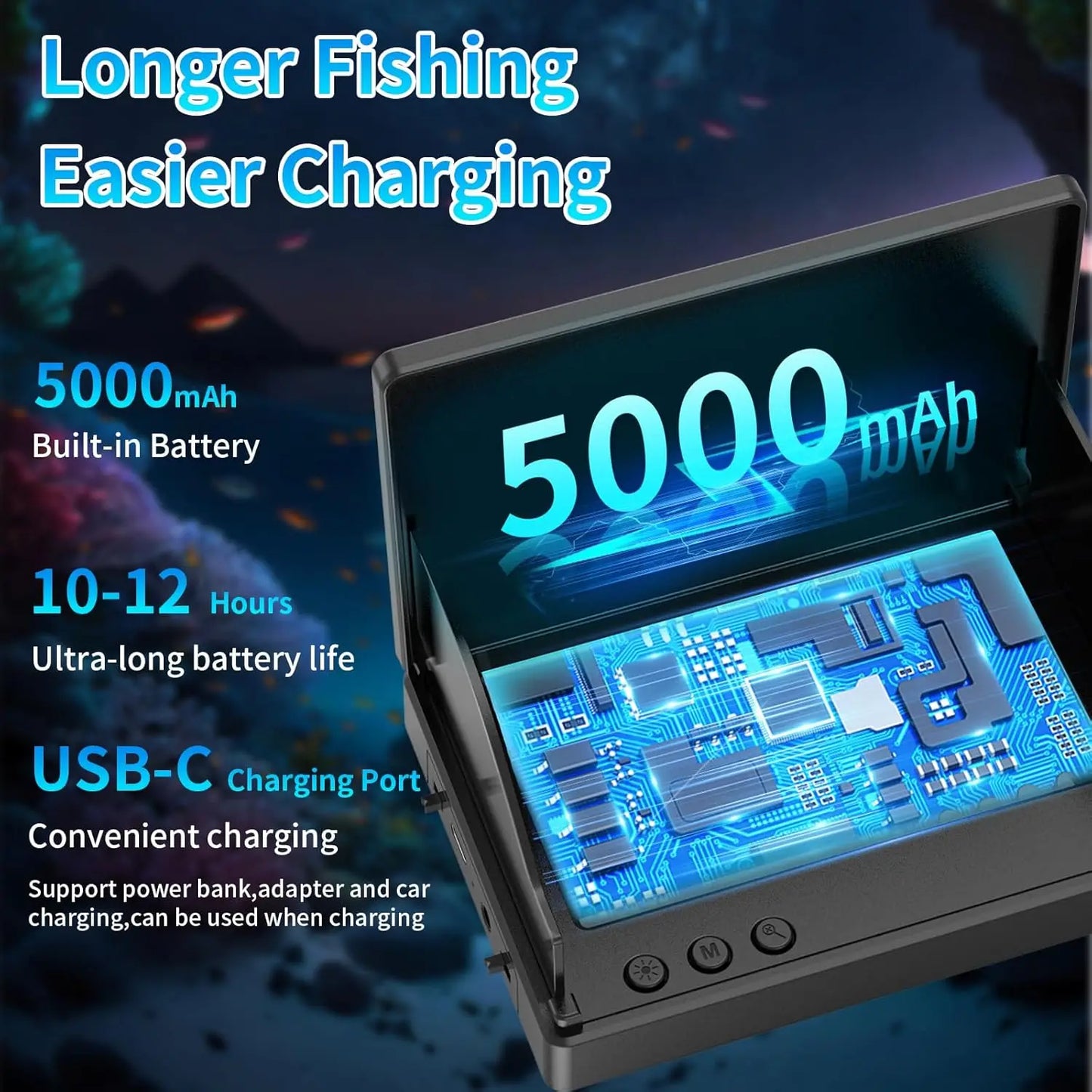 Waterproof Underwater Fishing Camera With 1080P HD Night Vision
