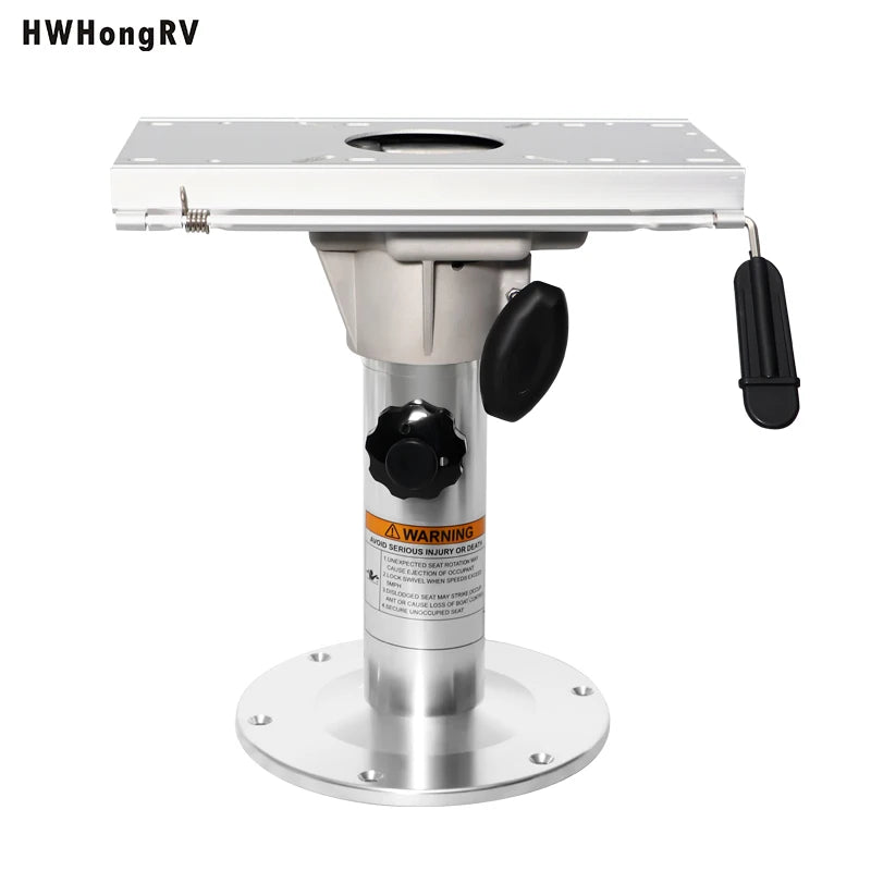 Aluminum Adjustable Height Locking Boat Seat Pedestal Mount