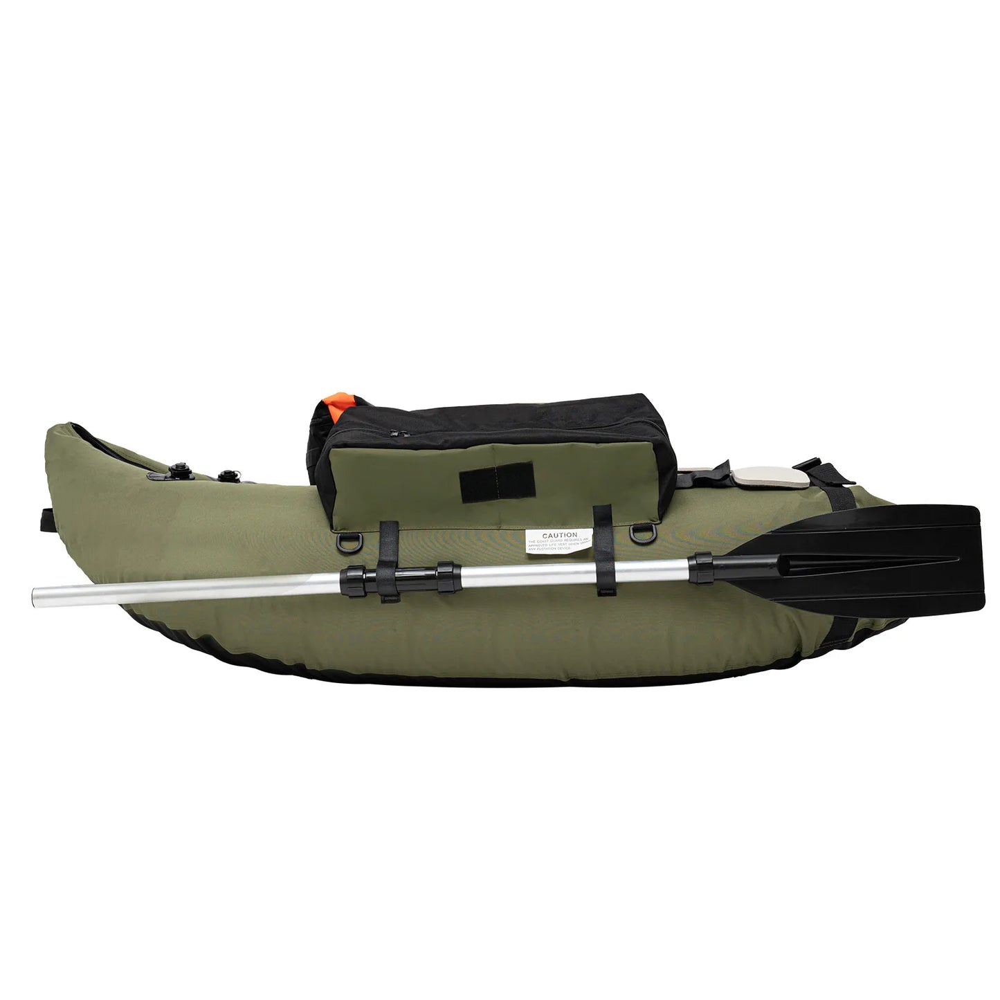Inflatable Fishing Boat With Adjustable Backrest For 130kg Load Capacity