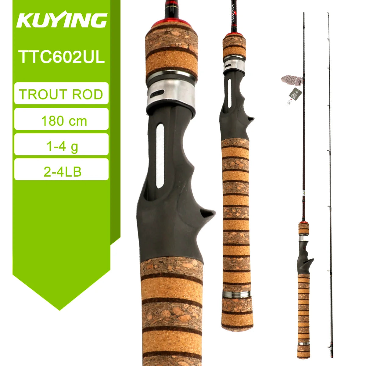 Kuying Carbon Fiber Casting Spinning Lure Fishing Rod