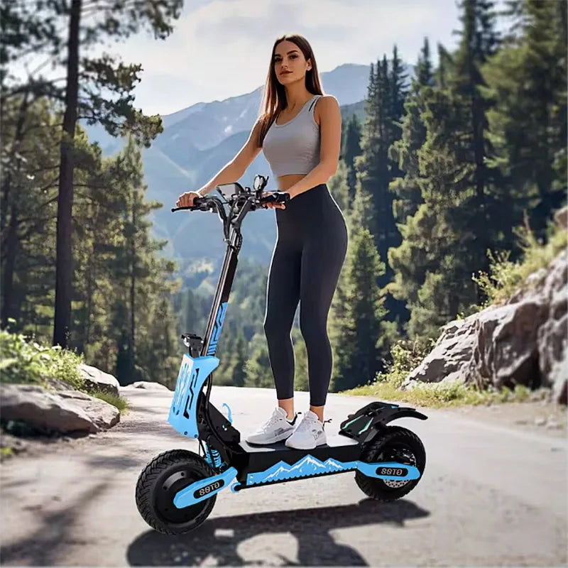 Arwibon Dual Motor Off-Road Electric Scooter with Seat
