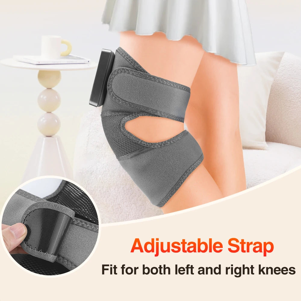 Hailicare Heated Knee Massager With Vibration And Cordless Heat Therapy