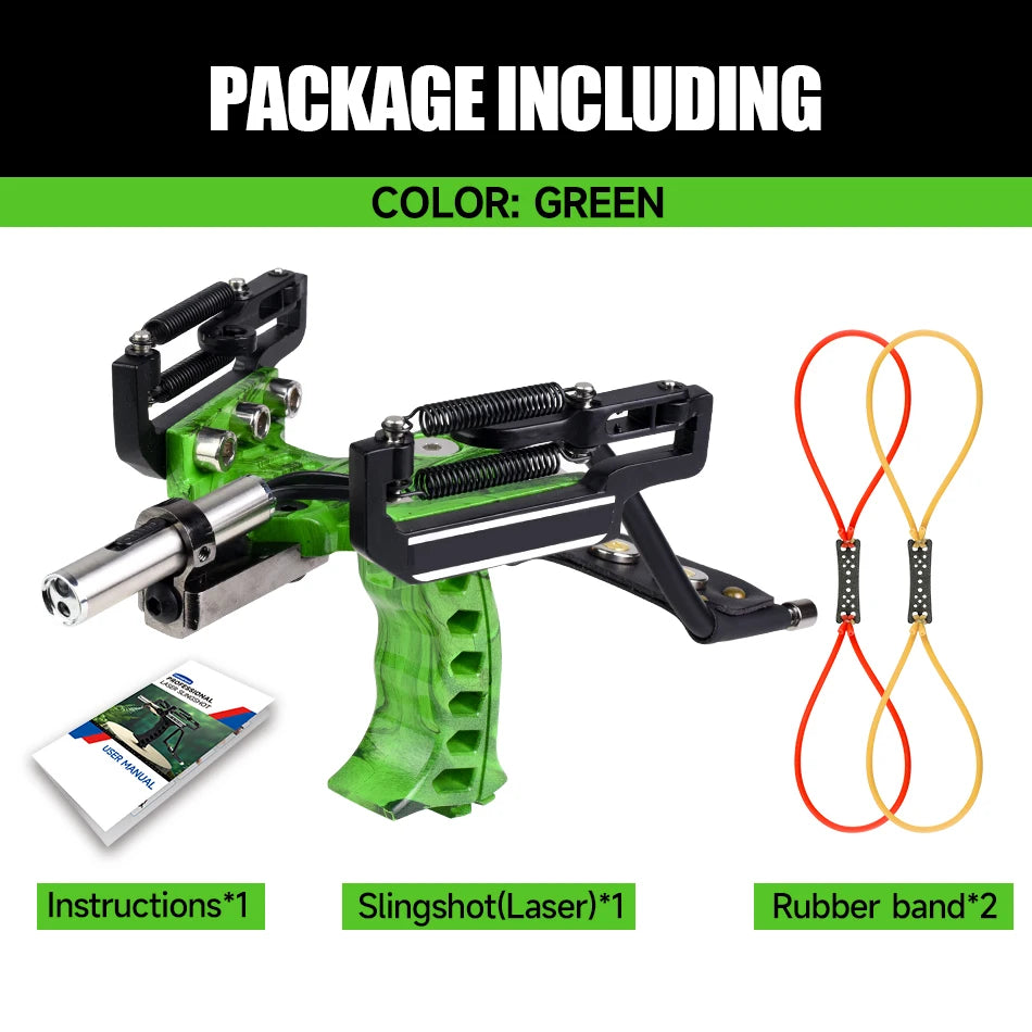 Portable Steel Wrist Guard Slingshot for Outdoor Precision Shooting Practice