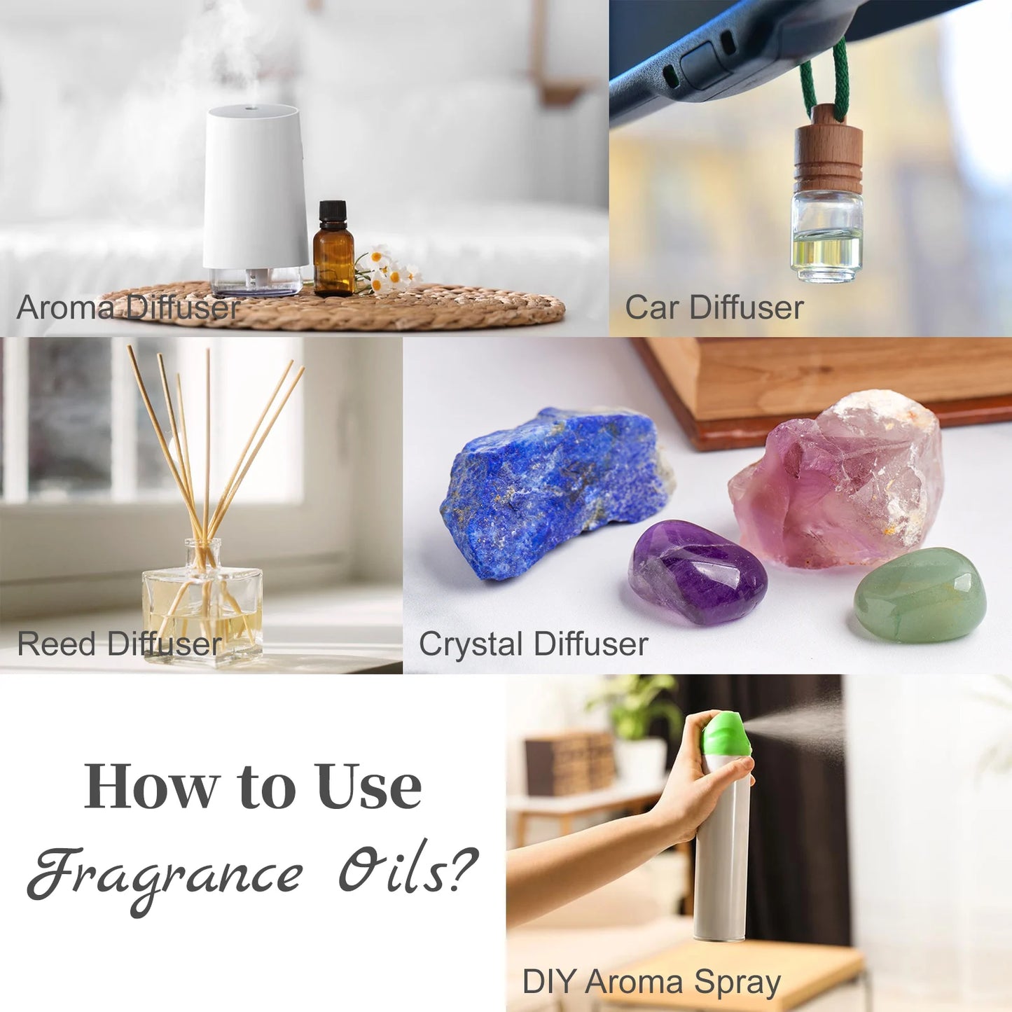MAYJAM Fragrance Oil Coconut Vanilla White Musk Aromatherapy Diffuser