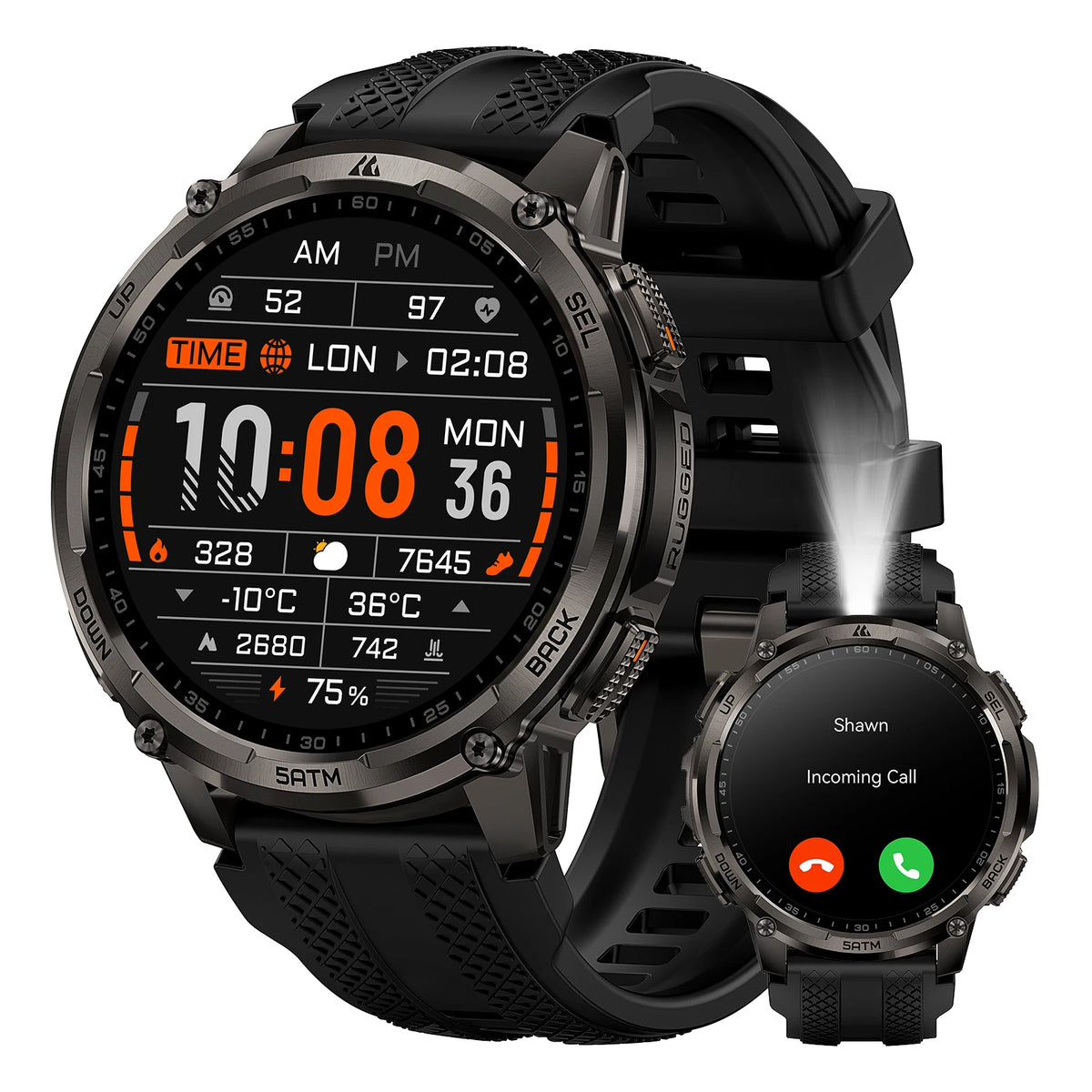 KOSPET Tank T4C Rugged Smartwatch With GPS Fitness Tracking