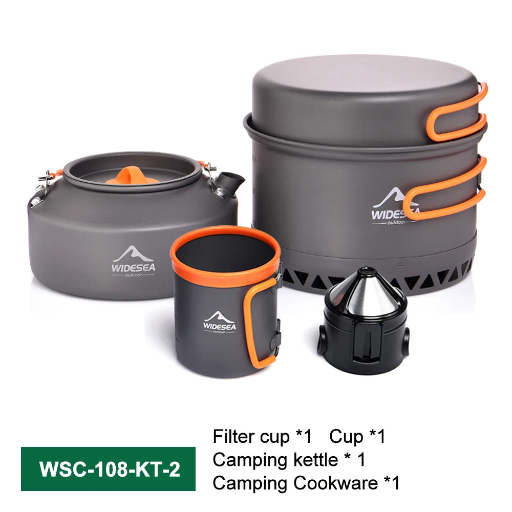 Widesea Outdoor Camping Cookware Set For Hiking Picnic