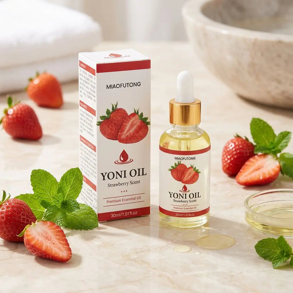 Zudaifu Strawberry Scented Intimate Care Moisturizing Body Oil