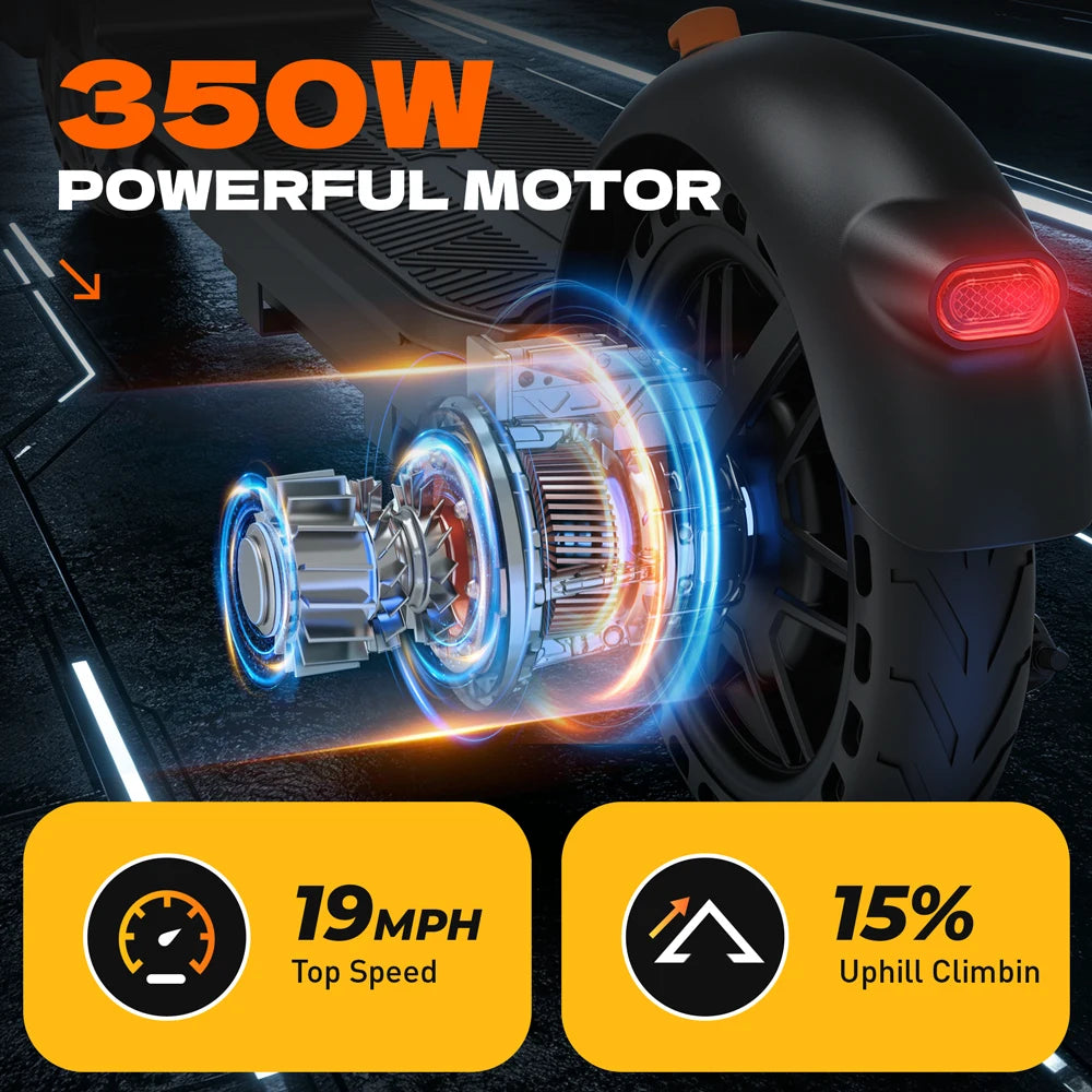 HeroPick C8 Adult Electric Scooter 350W Foldable With Suspension