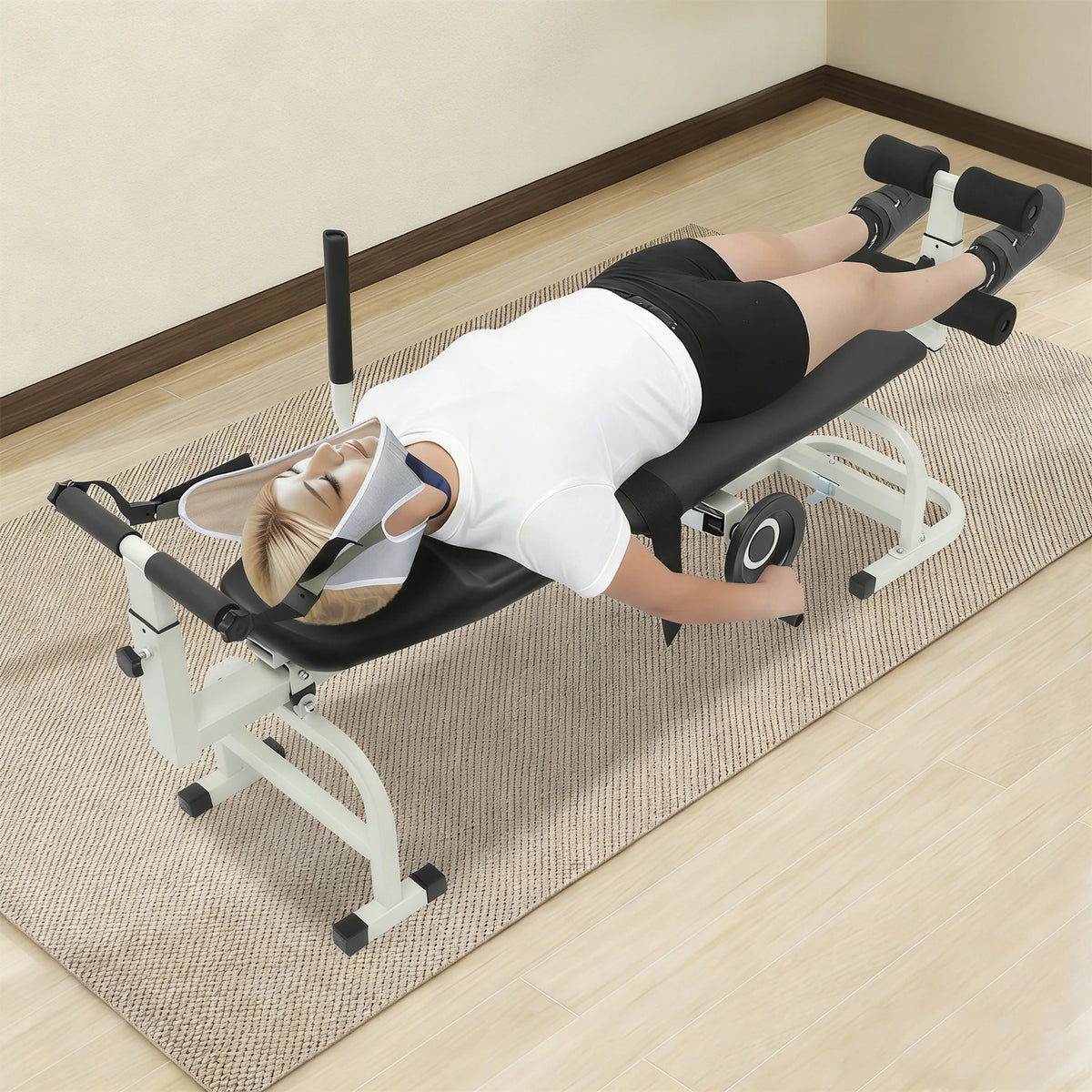 Adjustable Cervical Lumbar Traction Bed For Neck And Back Stretching