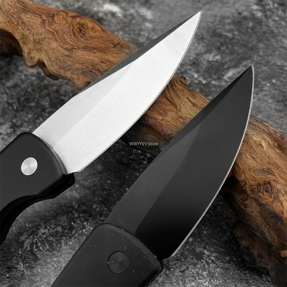DIY EDC Folding Knife With Aluminum Handle And 440C Blade