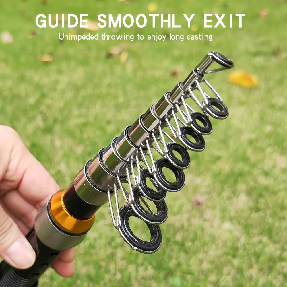 Portable Telescopic Spinning Fishing Rod For Carp And Beach