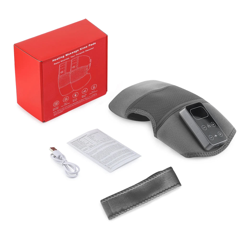 Hailicare Heated Knee Massager With Vibration And Cordless Heat Therapy