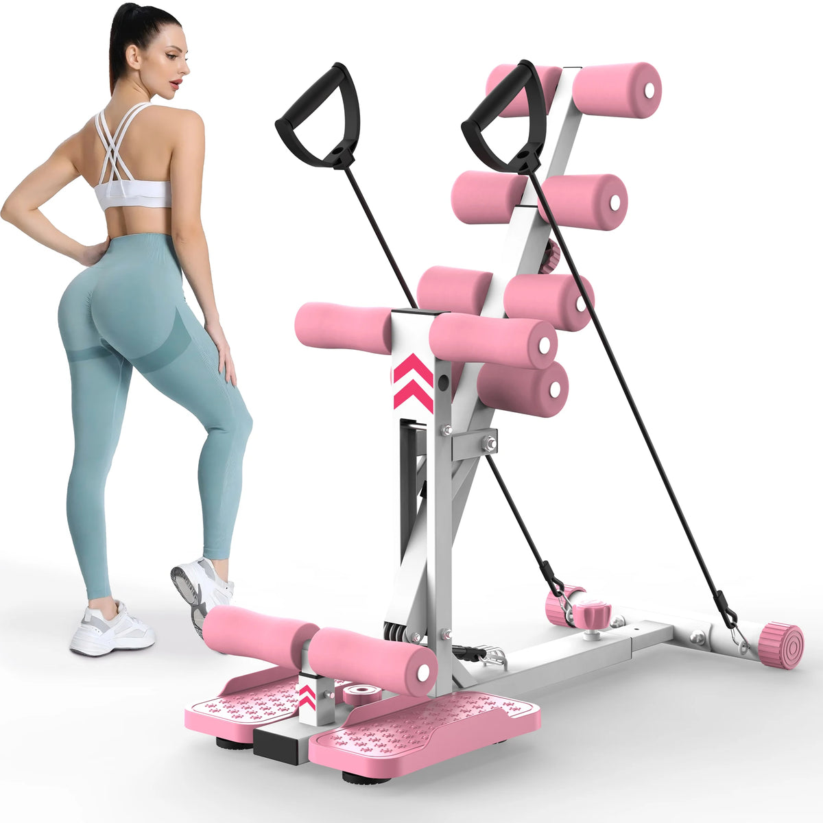 Professional Squat Trainer With Resistance Bands For Home Gym