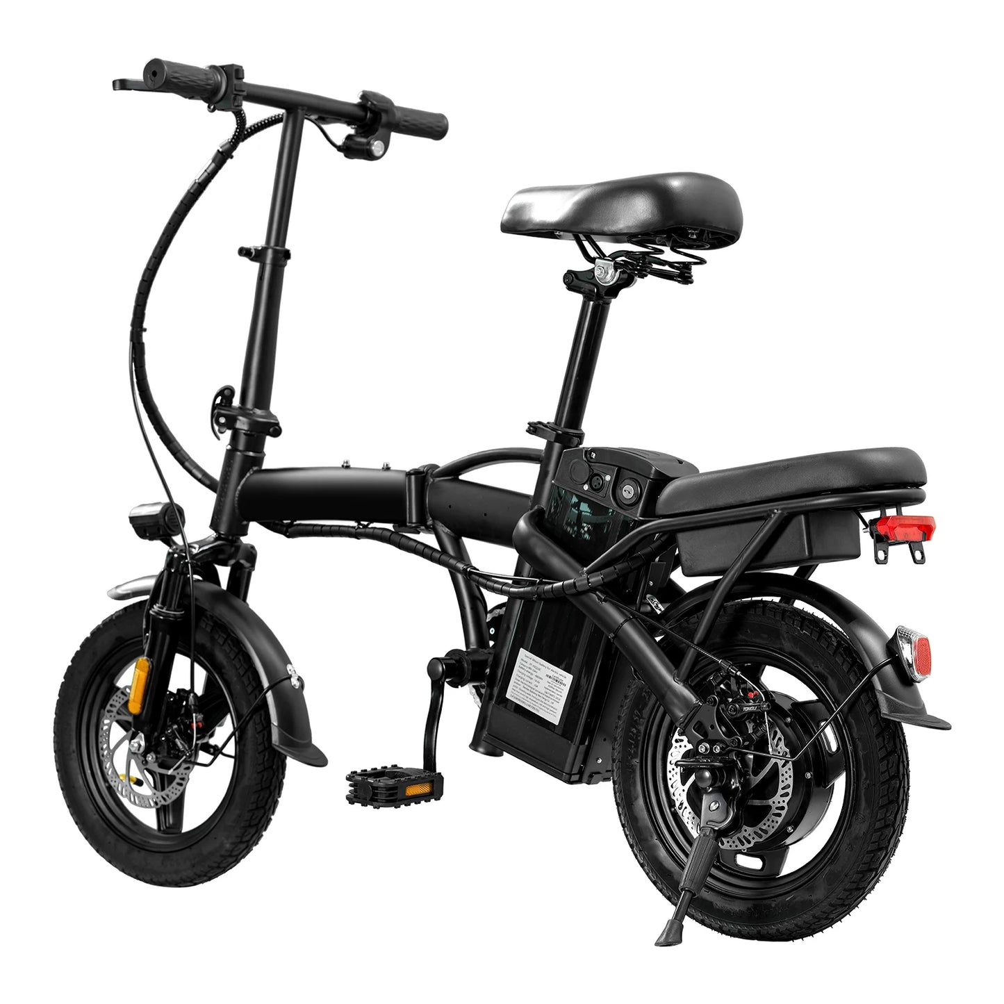 T5 Foldable Electric Bike 48V Peak Power Dual Disc Brakes